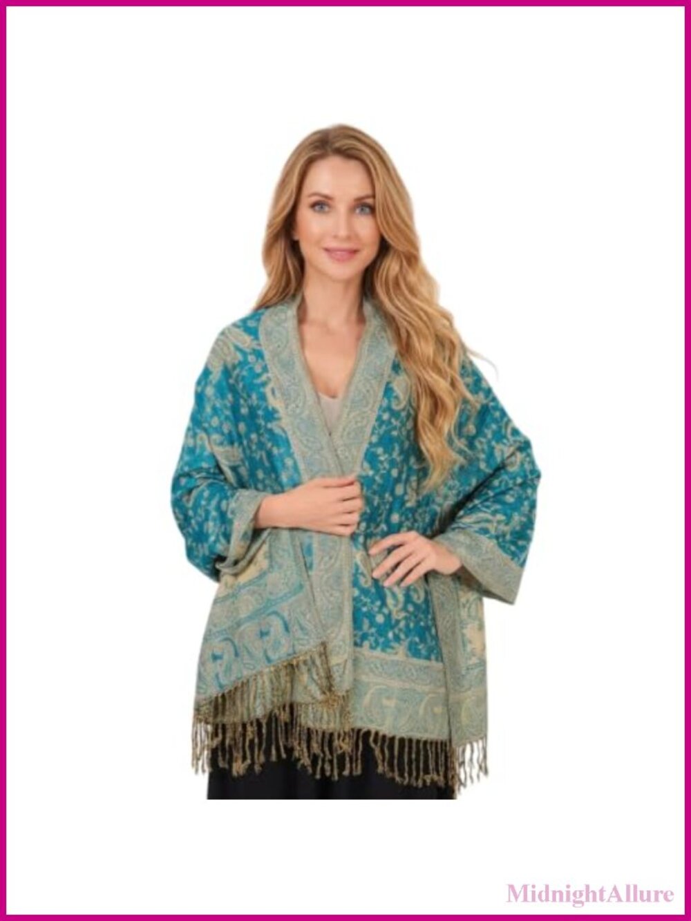 Paisley Pashmina Shawl Wrap Women Evening Dress Soft Lightweight Scarf